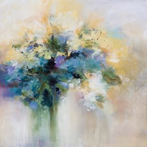 "Floral Fusion", 36x36, Sold
