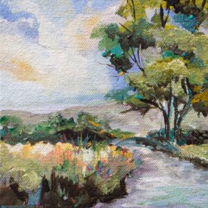 Mountain Stream, 6x6, price on request