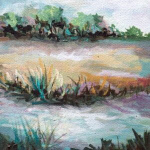 By The River, 6x6, price on request