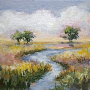 Afaternoon By The Creek, 6x6, price on request