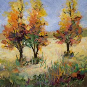 Autumn's Vivid Chous, 6x6, price on request