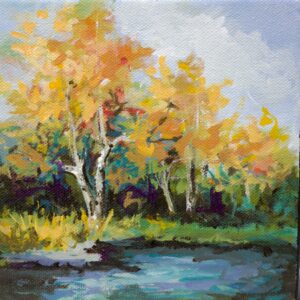 Autumn Dance, 6x6, price on request