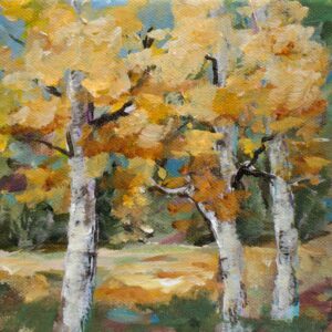 Golden Leaves, 6x6, price on request